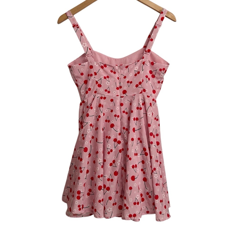 SUGAR THRILLZ Cherry Print Mini Dress Size XS - Picture 3 of 7